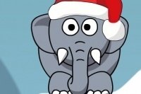 L’elefante russa a Natale L’elefante russa a Natale