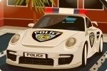 Parcheggia l'auto della polizia Parcheggia l'auto della polizia