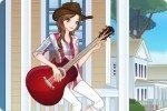 Cow-girl con chitarra
