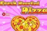 Pizza a forma di cuore